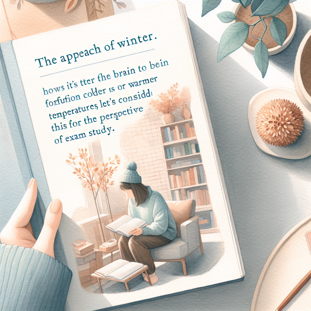 冬の受験勉強を科学が示す最適温度はどっち？寒さと暖かさが脳のパフォーマンスを左右する真実
